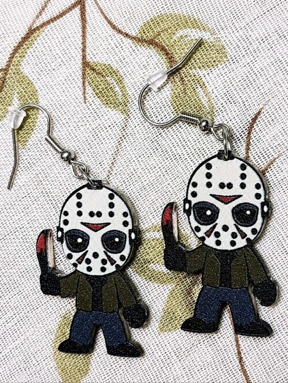 Jason Voorhees Friday the 13th Michael Myers Horror Movie Pierced Earrings NEW
